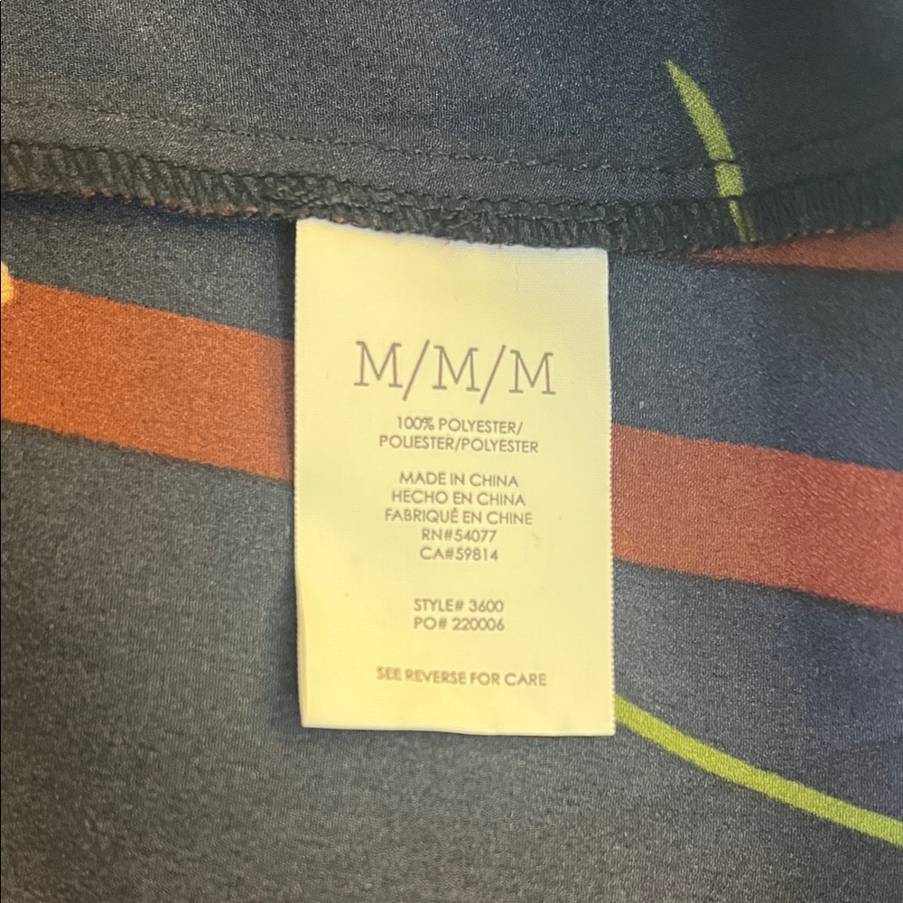 CAbi Navy and Brown Floral Buttoned Down Blouse - Picture 6 of 6
